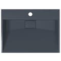 Miniatyrbilde 8 av 10: vidaXL Servant 50x38x11 cm mineralstøpt/marmorstøpt antrasitt