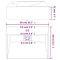 Miniatyrbilde 10 av 10: vidaXL Servant 50x38x11 cm mineralstøpt/marmorstøpt antrasitt