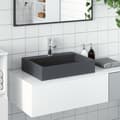 Miniatyrbilde 2 av 10: vidaXL Servant 50x38x11 cm mineralstøpt/marmorstøpt antrasitt