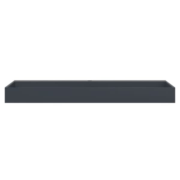 vidaXL Handfat 120x46x11 cm mineralgjuten/marmor antracit