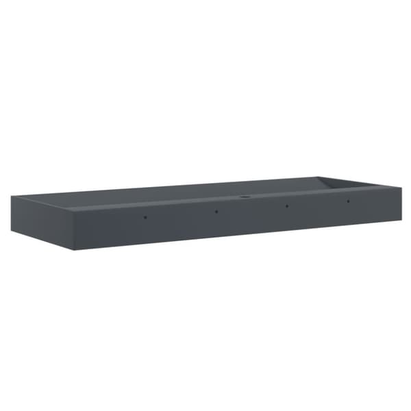 vidaXL Handfat 120x46x11 cm mineralgjuten/marmor antracit