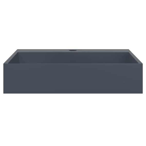 vidaXL håndvask 50x38x11 cm mineralstøbt/marmorstøbt antracitgrå