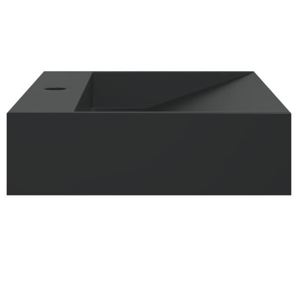 håndvask 60x38x11 cm mineralstøbt/marmorstøbt matsort