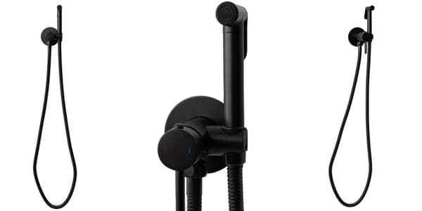 Skjult bidet-armatur sort bidetta Loop Black