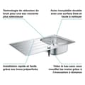 Miniatyrbillede 5 af 6: Vask - rustfrit stål - GROHE