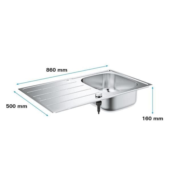 Vask - rustfrit stål - GROHE