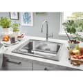 Miniatyrbillede 2 af 4: Køkkenvask - Rustfrit stål - Montering ovenfra - GROHE K200 - 31719SD0