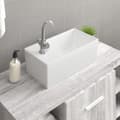 Miniatyrbild 1 av 2: Handfat vit 48x25x15 cm keramik