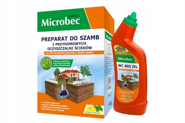 BROS MICROBEC WC BIO GEL UNDERSTØTTER DRIFT AF SEPTIKTANK 750 ml