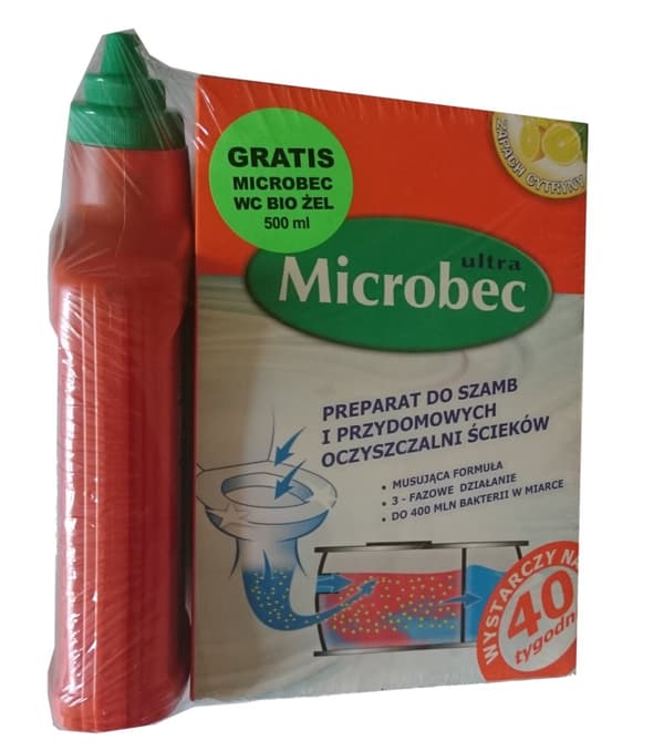 BROS MICROBEC WC BIO GEL UNDERSTØTTER DRIFT AF SEPTIKTANK 750 ml