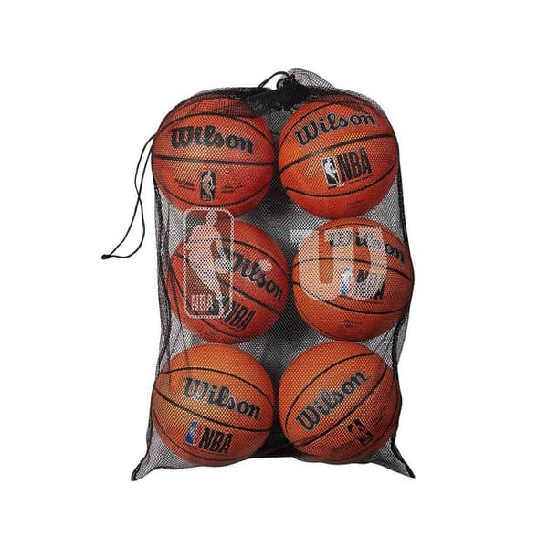 Wilson NBA Mesh Ball Bag Black One Size