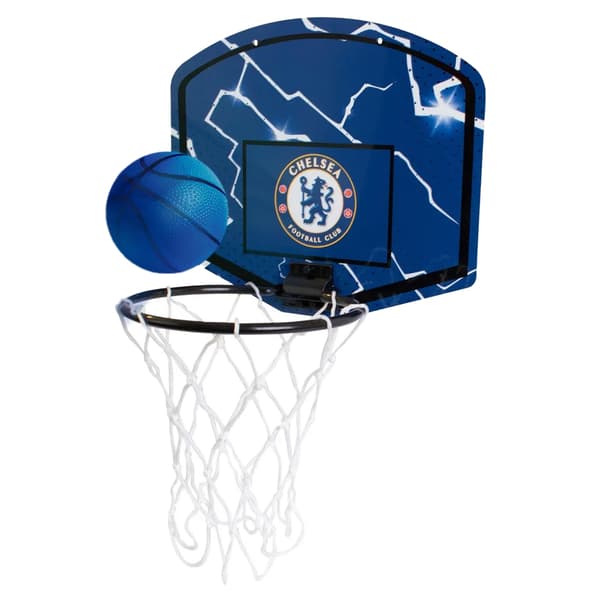 Chelsea FC Crest Mini Basketball Set Blue/White/Red One Size