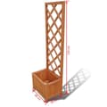 Miniatyrbilde 4 av 4: vidaXL Espalier Plantekasse 40 x 30 x 135 cm