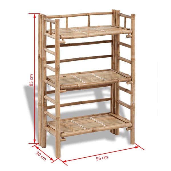 vidaXL 3-lags bambus plante pakke