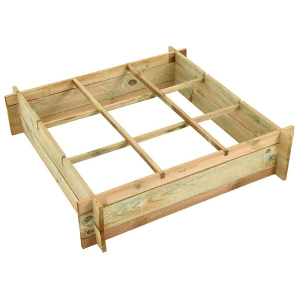 vidaXL Odlingslåda upphöjd 90x90x20 cm impregnerat trä