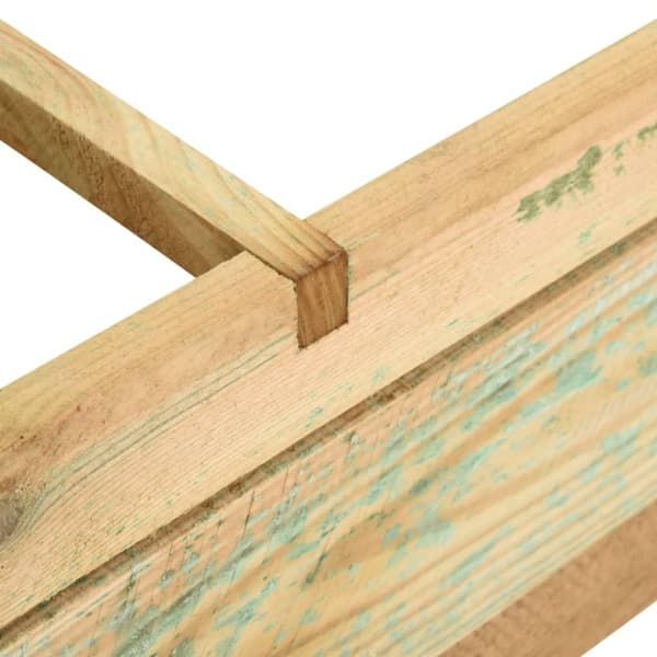 vidaXL Odlingslåda upphöjd 90x90x20 cm impregnerat trä