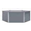 Miniatyrbillede 6 af 6: vidaXL hævet havekasse 129 x 129 x 46 gråt galvaniseret stål