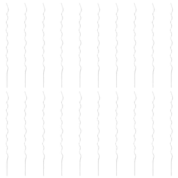 vidaXL Spiralformade växtstöd 20 st 170 cm galvaniserat stål