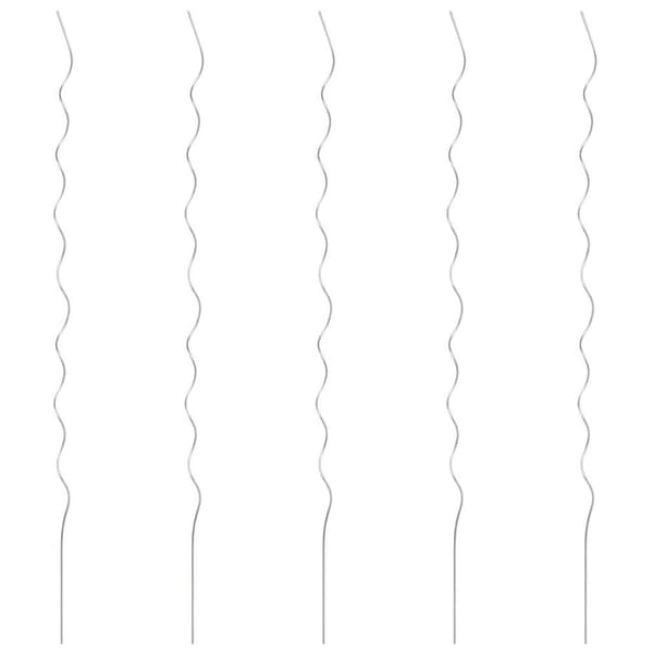 vidaXL Spiralplantestøtter 5 stk 170 cm galvanisert stål