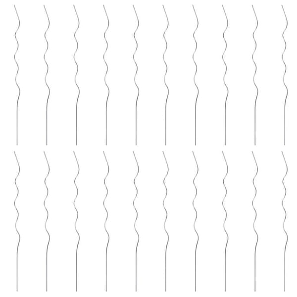 vidaXL Spiralplantestøtter 20 stk 110 cm galvanisert stål