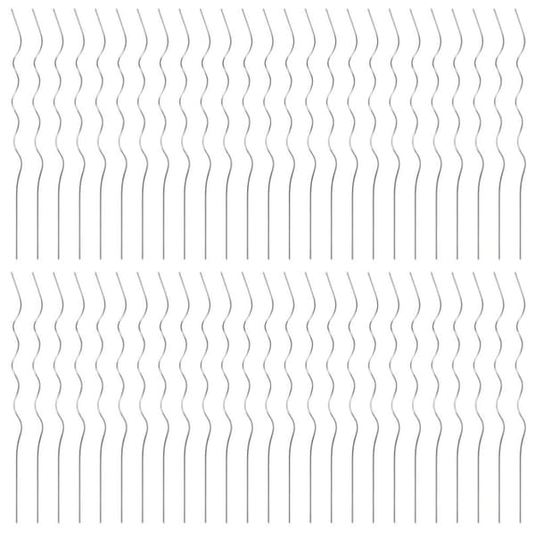 vidaXL Spiralplantestøtter 50 stk 110 cm galvanisert stål