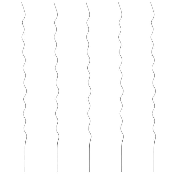 vidaXL Spiralplantestøtter 5 stk 110 cm galvanisert stål
