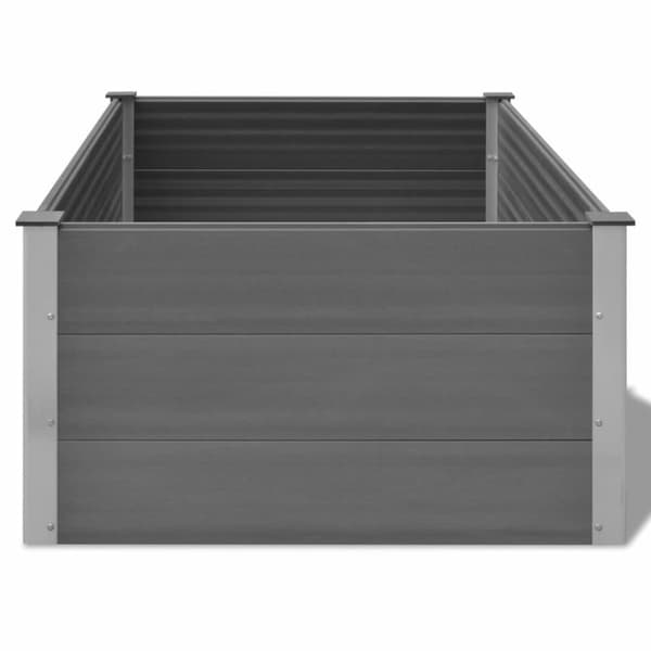vidaXL forhøjet plantekasse 150x100x54 cm grå WPC