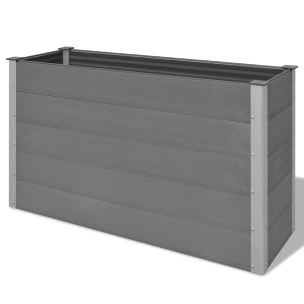 vidaXL Høybed WPC 150x50x91 cm grå
