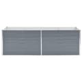 Miniatyrbillede 4 af 8: vidaXL forhøjet plantekasse 240x80x77 cm galvaniseret stål grå