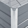 Miniatyrbillede 6 af 8: vidaXL forhøjet plantekasse 240x80x77 cm galvaniseret stål grå
