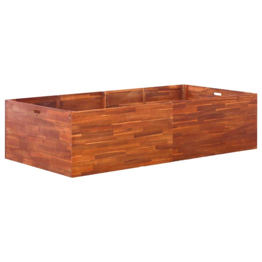 vidaXL forhøjet plantekasse i træ 200x100x50 cm