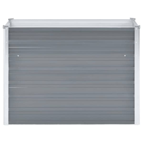 vidaXL Høybed galvanisert stål 100x40x77 cm grå