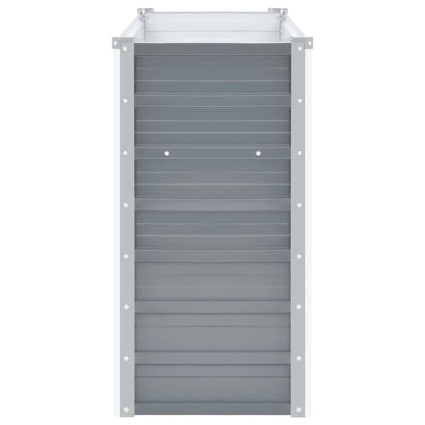 vidaXL Høybed galvanisert stål 100x40x77 cm grå