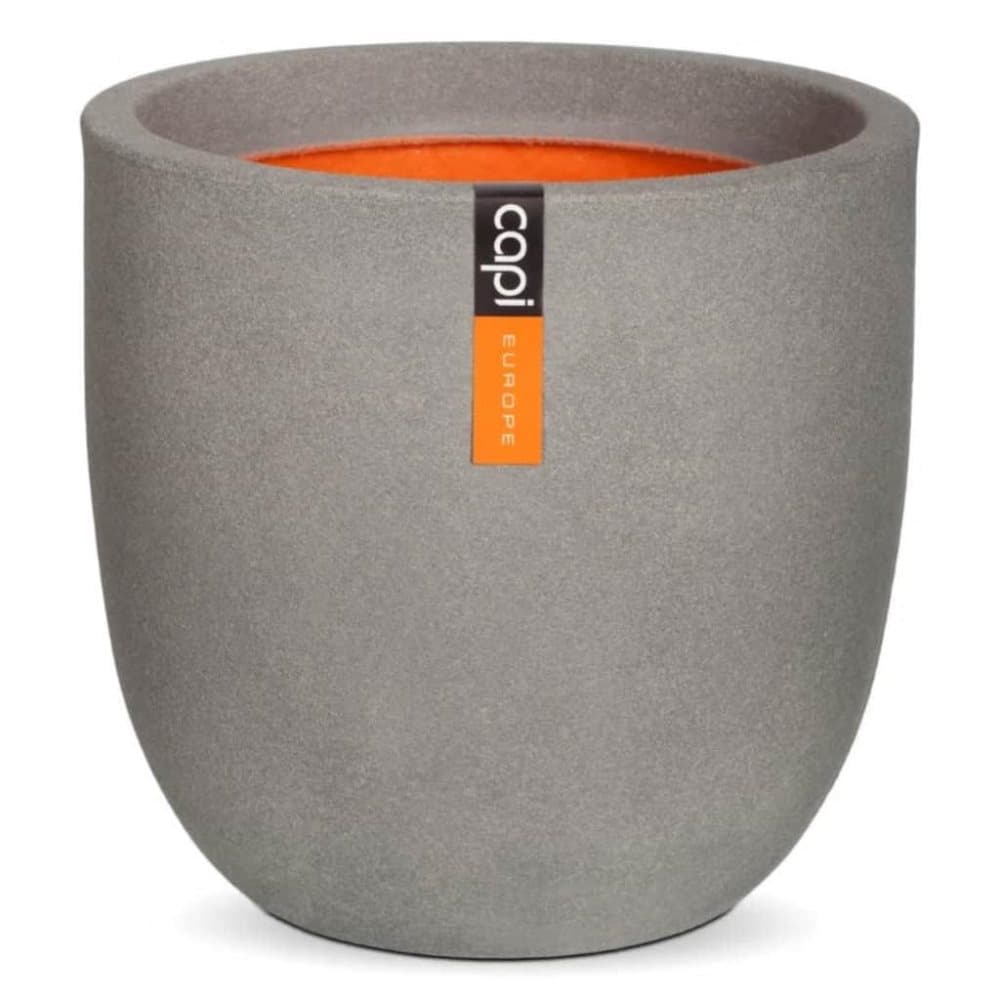 Capi Eggformet plantepotte Urban Smooth 54x52 cm grå KGR935