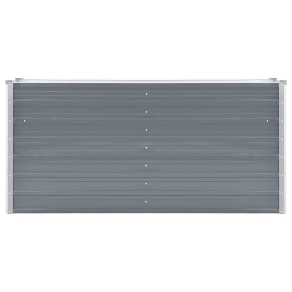 vidaXL Høybed galvanisert stål 160x40x77 cm grå