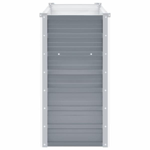 vidaXL Høybed galvanisert stål 160x40x77 cm grå