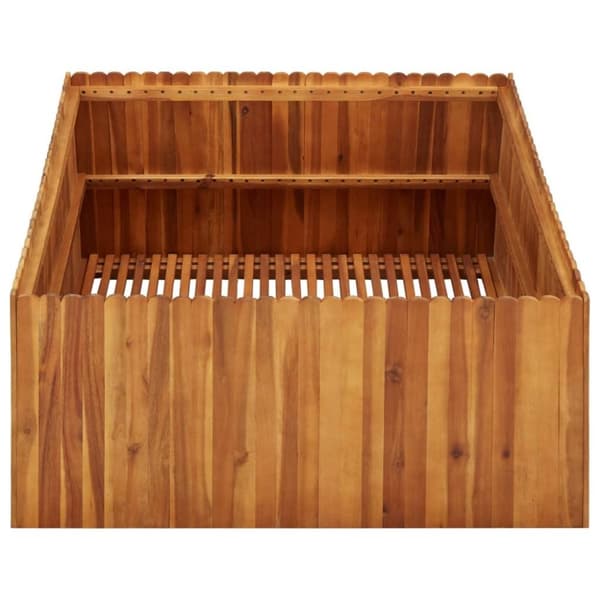 vidaXL hævet plantekasse 100x100x50 cm massivt akacietræ