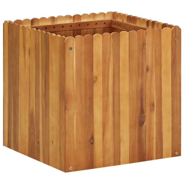 vidaXL hævet plantekasse 50x50x50 cm massivt akacietræ