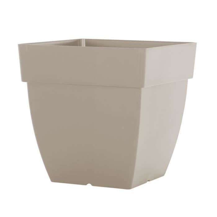 ARTEVASI kukkaruukku Carré Capri - 45 x 45 x K 35 cm - 71 L - Taupe harmaa
