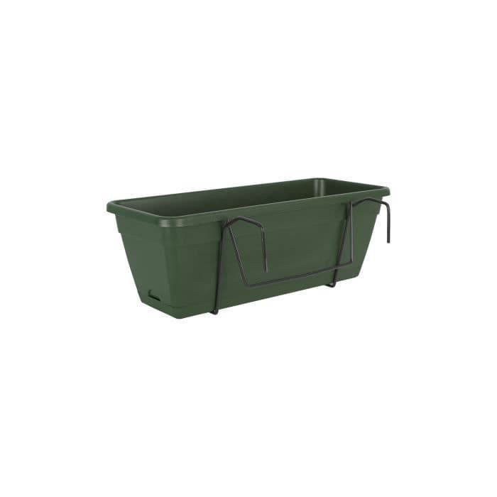 ARTEVASI Venezia Planter Kit vesivarannolla - 10 L - 49 x 19,5 x 16,6 cm - tummanvihreä