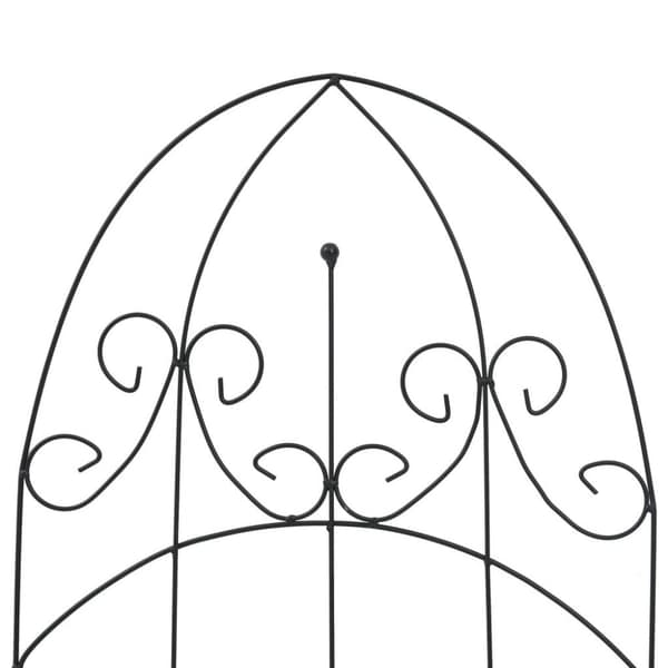 vidaXL plantestativer 3 stk. 40x100 cm jern sort
