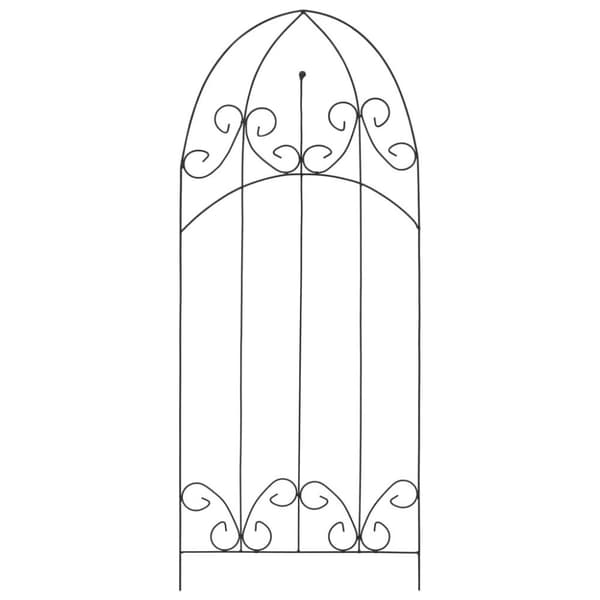 vidaXL plantestativer 3 stk. 40x100 cm jern sort