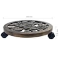 Miniatyrbild 5 av 5: vidaXL Blomvagnar 6 st brons 38 cm plast