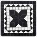 Miniatyrbilde 4 av 7: vidaXL Sidebord med mosaikkmønster svart og hvit keramikk