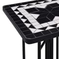 Miniatyrbilde 5 av 7: vidaXL Sidebord med mosaikkmønster svart og hvit keramikk