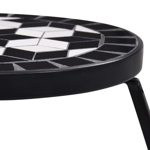 vidaXL mosaikborde 3 stk. keramik sort og hvid