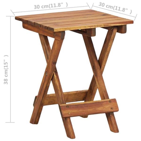vidaXL plantebord 30 x 30 x 38 cm massivt akacietræ