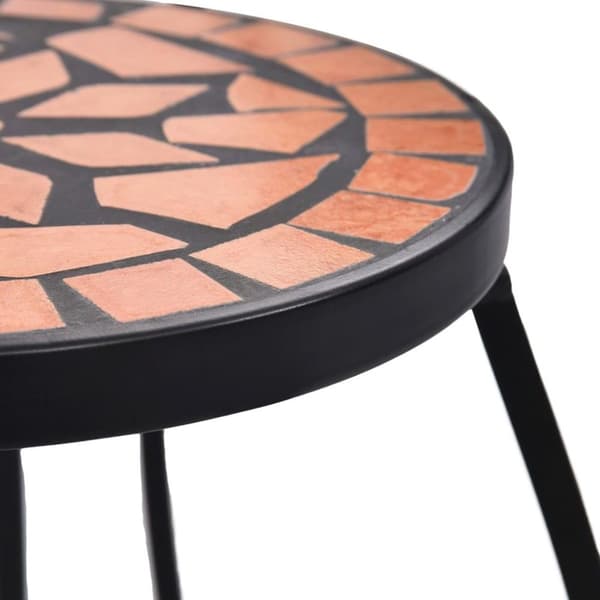 vidaXL Mosaiikkipöytä 3 kpl terrakotta keramiikka