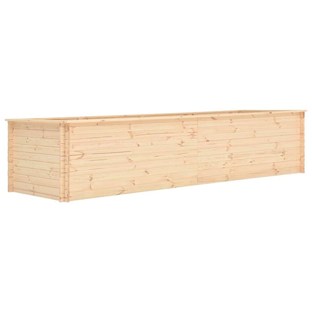 vidaXL Korotettu kukkalaatikko 450x100x80,5 cm mänty 19 mm