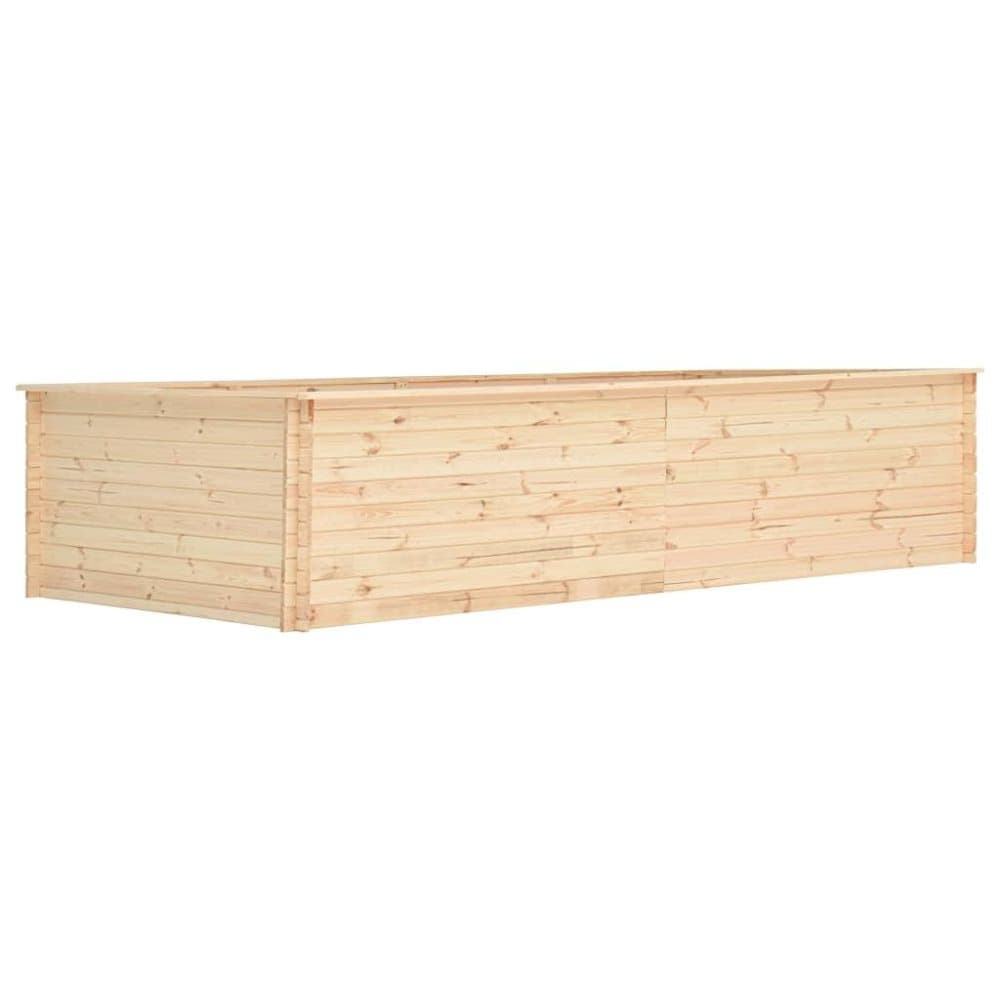vidaXL Korotettu kukkalaatikko 450x150x80,5 cm mänty 19 mm